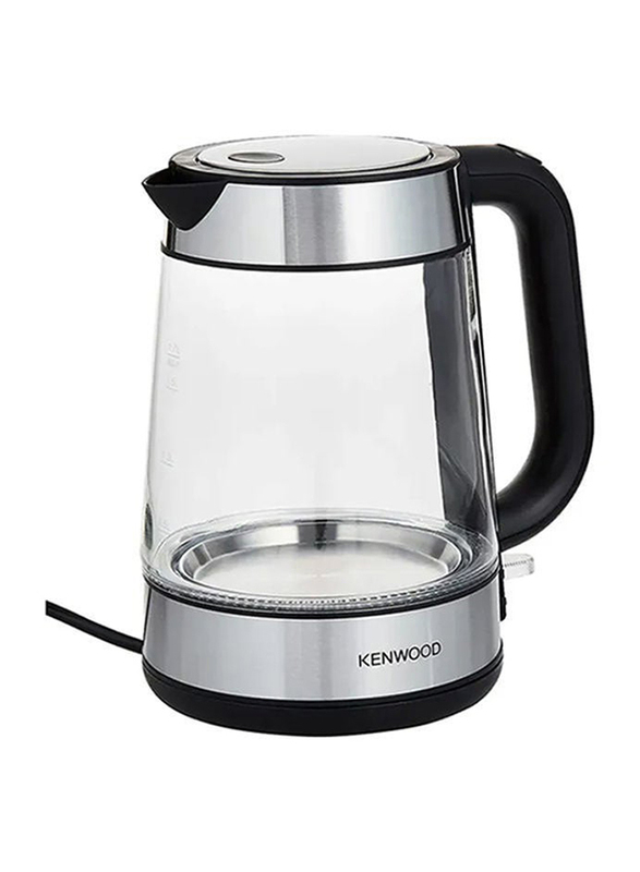 Kenwood 1.7L Glass Cordless Electric Kettle With Auto Shut-Off & Removable Mesh Filter, 2200W, ZJG08.000CL, Multicolour