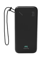 Mycandy 20000mAh Power Bank With Pd Type C With Dual Usb, 18W, Black