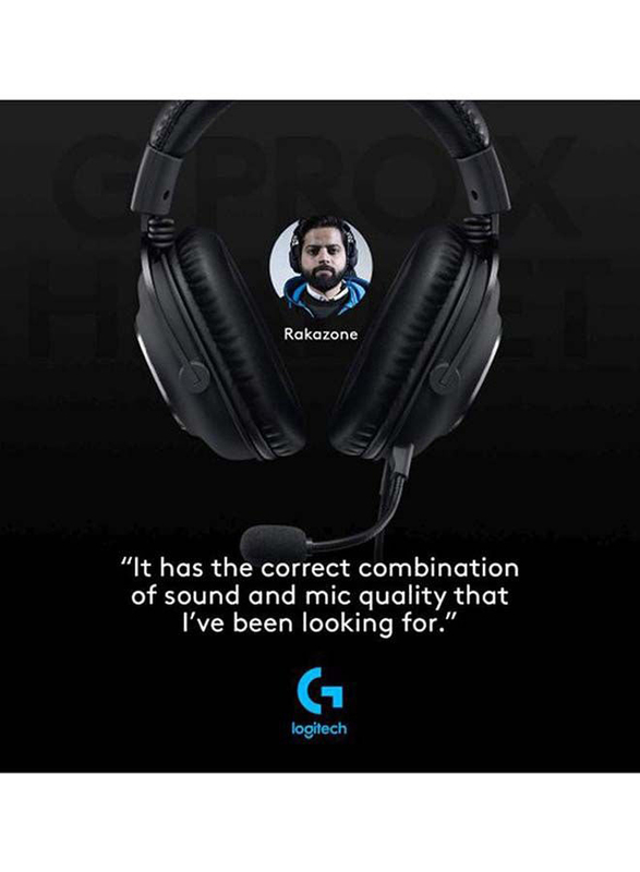 Logitech G PRO X 2nd Generation DTS Wired Gaming Headset for PlayStation PS5/ PS4/ Nintendo Switch/ PC/ Xbox One/ Xbox Series X/S, Black
