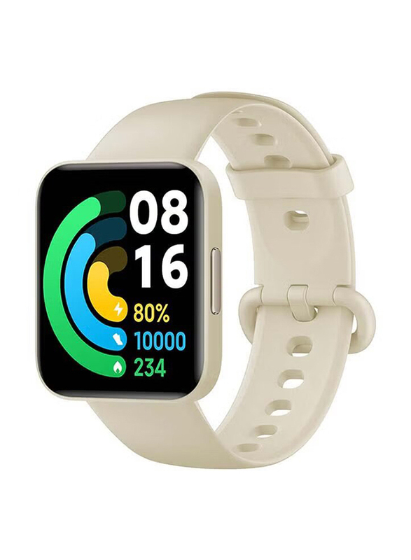 Xiaomi POCO Watch Touch Screen GPS More Health-Related Features Steps Sleep And Heart Rate Monitor 100+ Fitness Modes, Ivory