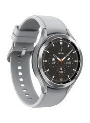 Samsung Galaxy Watch4 Classic 46mm Smartwatch with Bluetooth, International Version, Silver