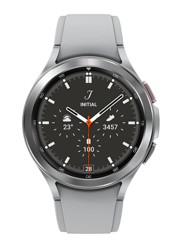 Samsung Galaxy Watch4 Classic 46mm Smartwatch with Bluetooth, International Version, Silver