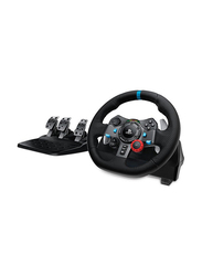 Logitech G29 Wireless Driving Force Racing Wheel with Floor Pedals for PlayStation PS5/ PS4/ PS3 and PC, Black