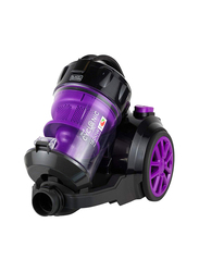 Black+Decker Vacuum Cleaner With Bagless And Multicyclonic Technology, 1600W, VM1880-B5, Black/Purple/Grey