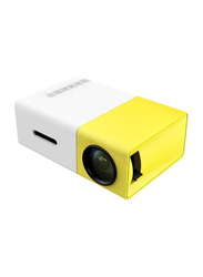 Full HD LED Projector, 600 Lumens, YG-300, Yellow/White