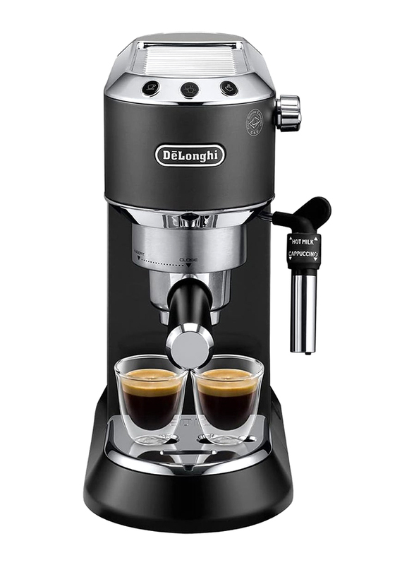 Delonghi 1.1L Pump Expresso Coffee Machine, 1350W, EC685.BK, Black/Silver