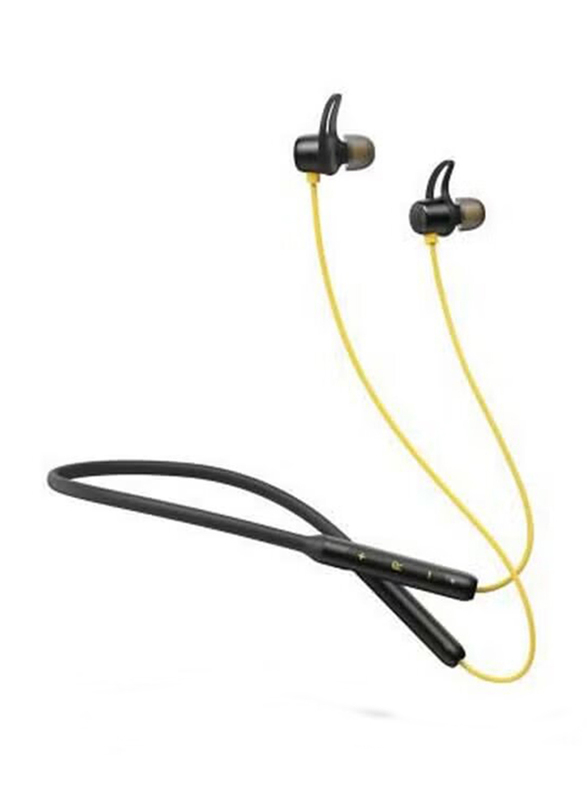 Realme RMA108 Wireless/Bluetooth In-Ear Headphones, Yellow/Black