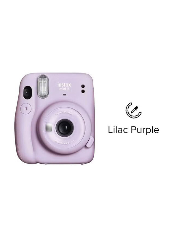 Fujifilm Instax Mini 11 Instant Film Camera with 10 Films Sheets, 16MP, Lilac Purple