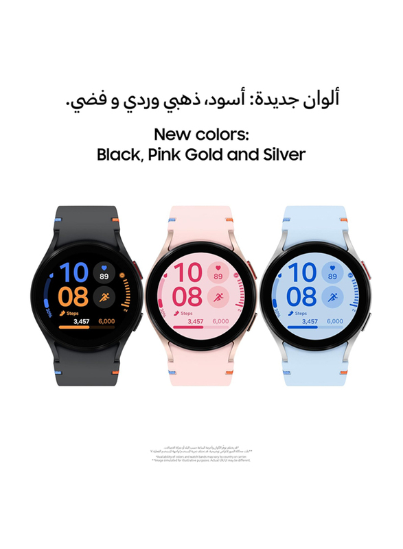 Samsung Galaxy Watch FE 40mm Smartwatch with Bluetooth, UAE Version, Black