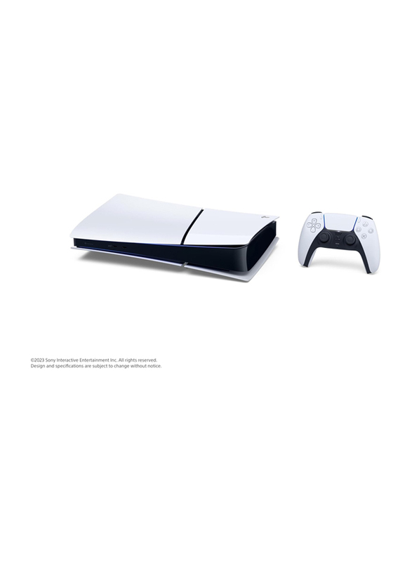 Sony PlayStation 5 Slim Digital Edition (2023) Console, 1TB, With 1 Controller, International Version, White