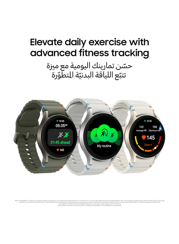 Samsung Galaxy Watch7 44mm Smartwatch with Bluetooth, UAE Version, Silver