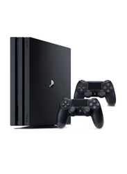 Sony PlayStation PS4 Pro Console, 1TB, With 2 Dualshock 4 Controllers and FIFA18, Black