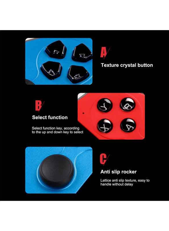 Retro Handheld X12 Plus Multi-Function Gaming Console, Red/Blue/Black