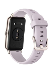 Huawei Fit Mini Smartwatch Light Gold Aluminium Case with Fluoroelastomer Strap, Taro Purple