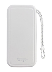 Mycandy 20000mAh Power Bank With Pd Type C With Dual Usb, 18W, White