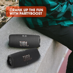 JBL Charge 5 Splashproof Portable Bluetooth Speaker, Black