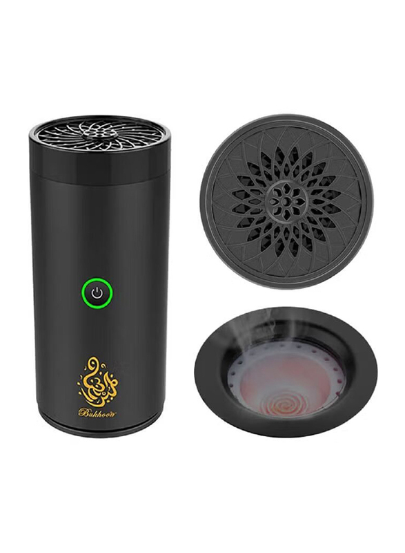 USB Type-C Power Rechargeable Incense Burner, Black