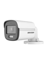 Hikvision 3K ColorVu Audio Fixed Mini Bullet Camera, DS-2CE10KF0T-PFS, White