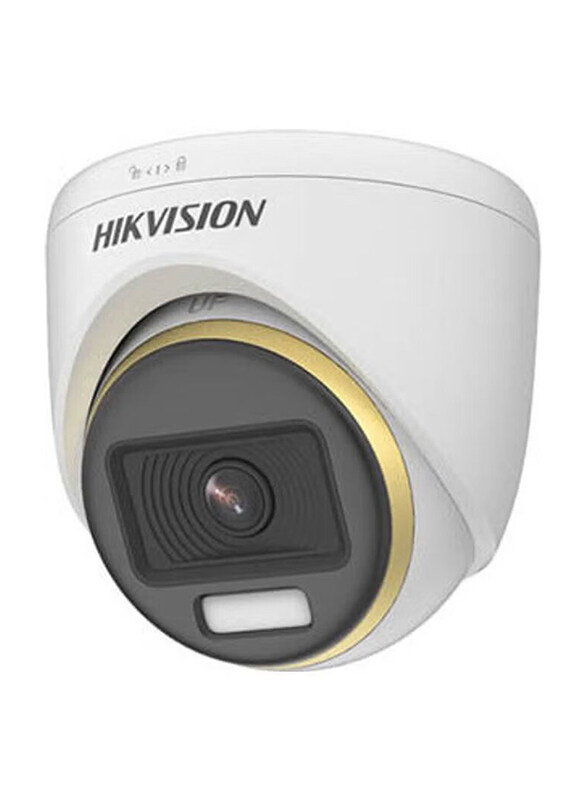 

Hikvision 2MP ColorVu Fixed Turret Camera, DS-2CE70DF3T-PF(3.6mm), White