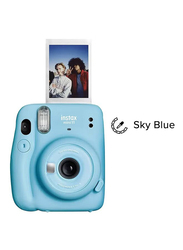 Fujifilm Instax Mini 11 Instant Film Camera, 16MP, Sky Blue