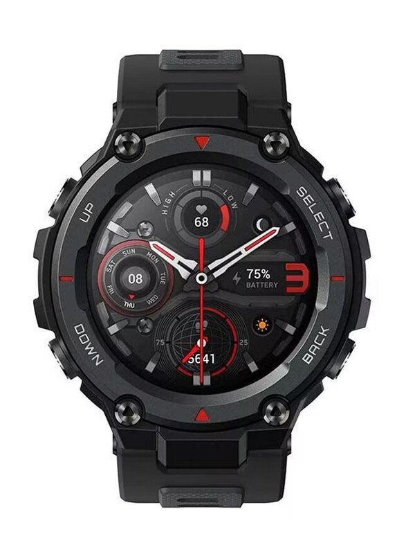 Amazfit T-Rex Pro 33mm Smartwatch, Meteorite Black