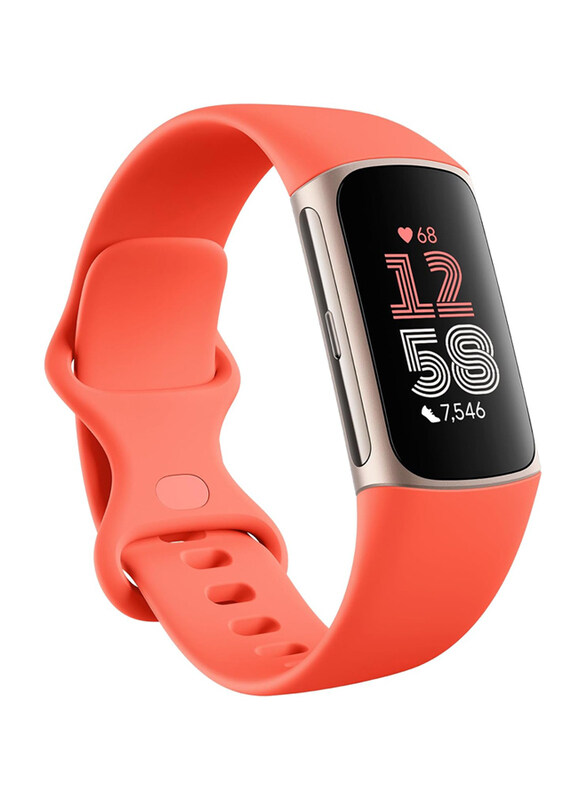 

Fitbit Charge 6 One Size Fitness Tracker with Heart Rate & GPS, Red