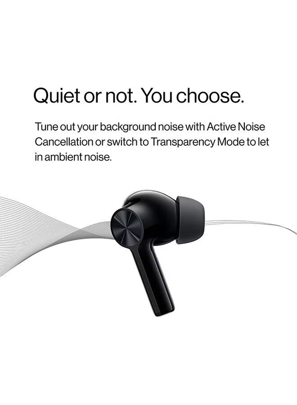 OnePlus Buds Z2 Wireless/Bluetooth In-Ear Noise Cancelling Earphones, Obsidian Black
