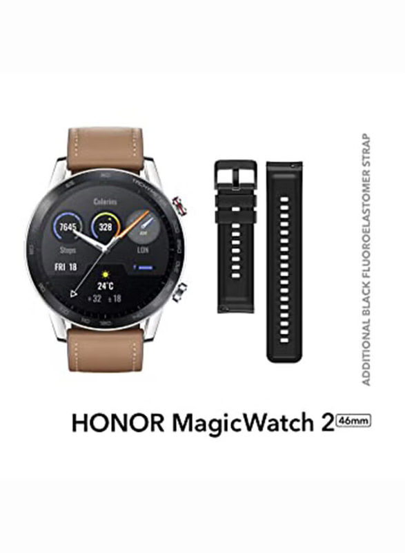 Honor Magic Watch 2 30.4mm Smartwatch, GPS, Flax Brown