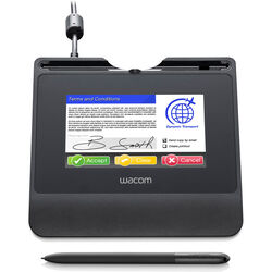 Wacom 5-inch Color LCD Signature Pad with Professional Software and Remote Support, STU-540, Black