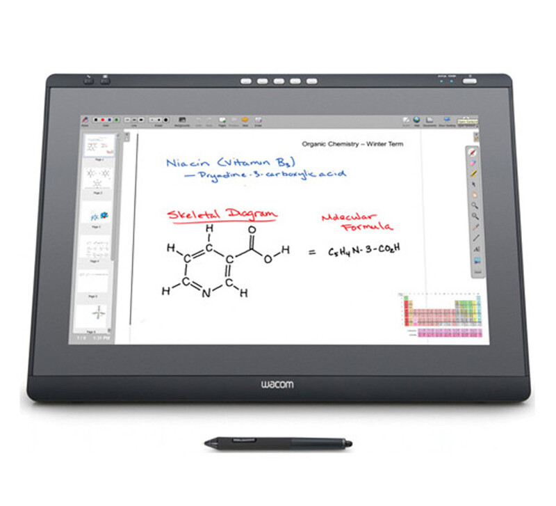 Wacom 21.5-Inch IPS Interactive Pen and Touch Display Tablet with Professional Software and Remote Support, DTH-2242, Black