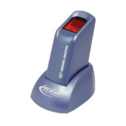 SecuGen Hamster Plus Fingerprint Scanner, SDU03P Fingerprint Sensor, 500 DPI Image Resolution, Smart Capture Technology, LED, USB connection, Blue, HSDUO3P