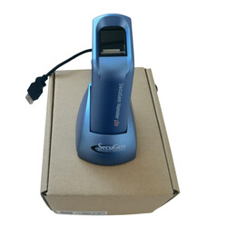 SecuGen Hamster Plus Fingerprint Scanner, SDU03P Fingerprint Sensor, 500 DPI Image Resolution, Smart Capture Technology, LED, USB connection, Blue, HSDUO3P