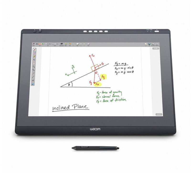 Wacom 21.5-inch IPS Interactive Pen Display Tablet with Professional Software and Remote Support, DTK-2241, Black