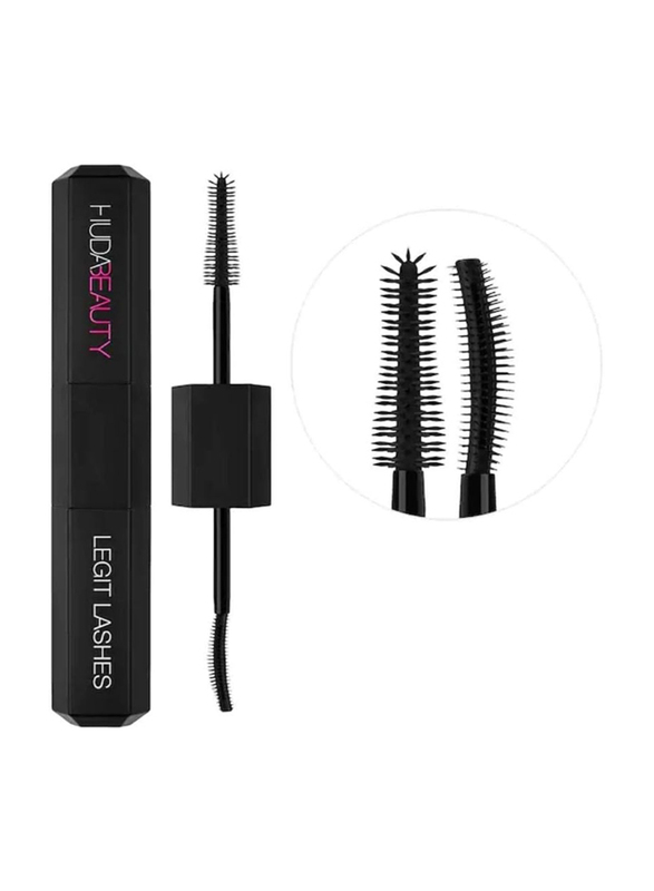 

Huda Beauty Legit Lashes Double-Ended Volumizing & Lengthening Mascara, Black