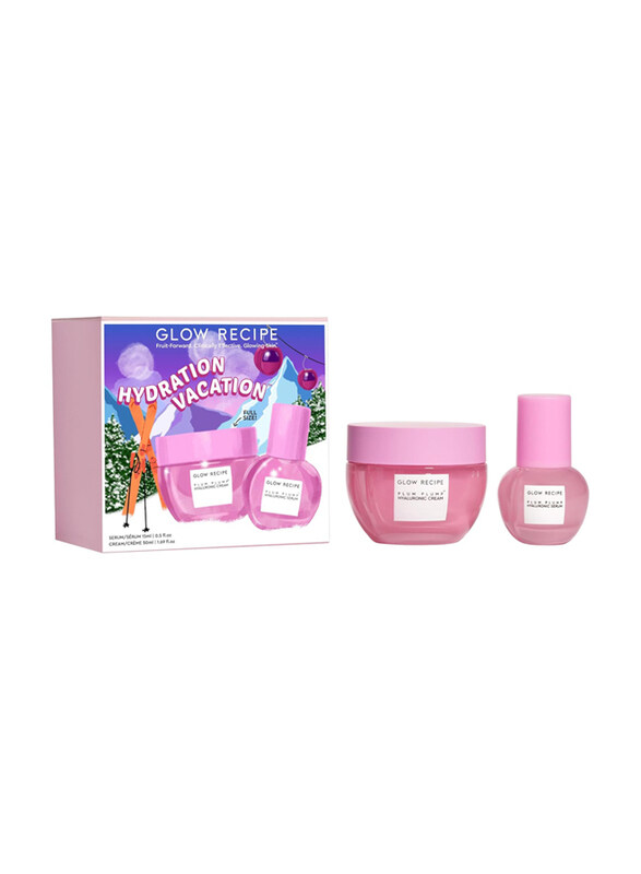 

Glow Recipe Hydration Vacation Plum Plump Hyaluronic Acid Moisturizer Cream with Serum, 50ml + 15ml, 2 Pieces