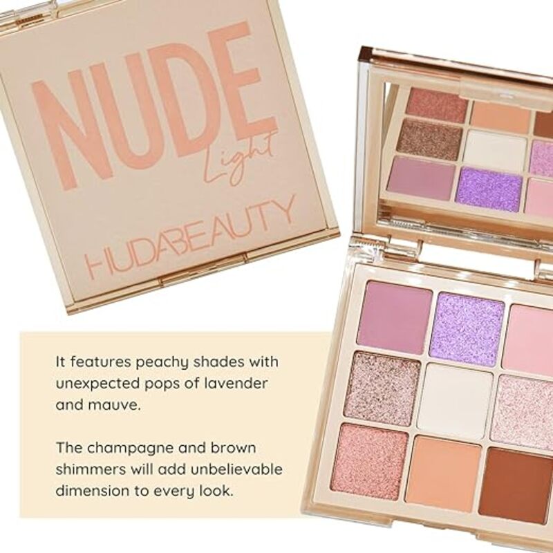 Huda Beauty Nude Obsessions Eyeshadow Palette, Light