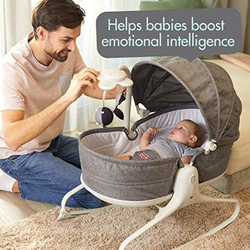 Tiny Love 3-in-1 Cosy Baby Rocker Napper, Heather Grey