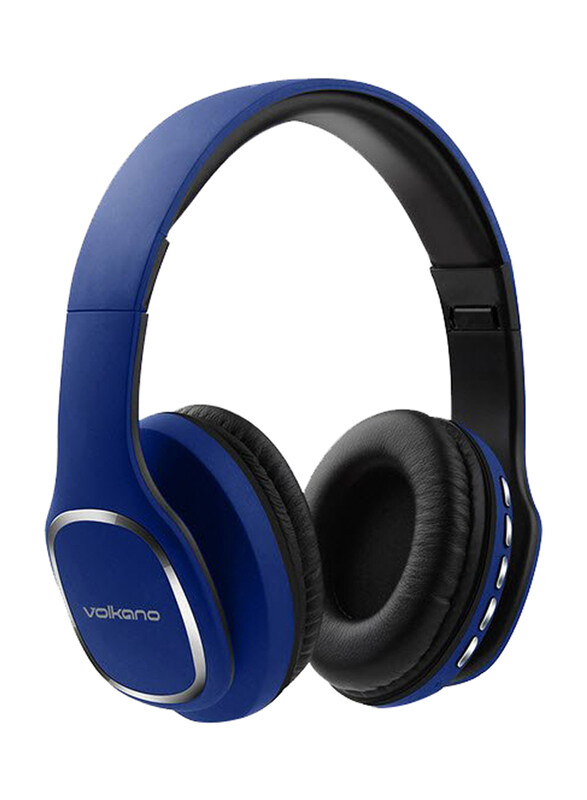 

Volkano Phonic Series Bluetooth Over-Ear Full Size Headphones, Blue