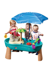 Step2 Splish Splash Seas Water Table with Umbrella & 10-Piece Accessory Set, + 18 Months