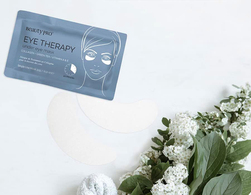 BeautyPro Eye Therapy Under Eye Mask with Collagen and Green Tea Extract, 3 Applications