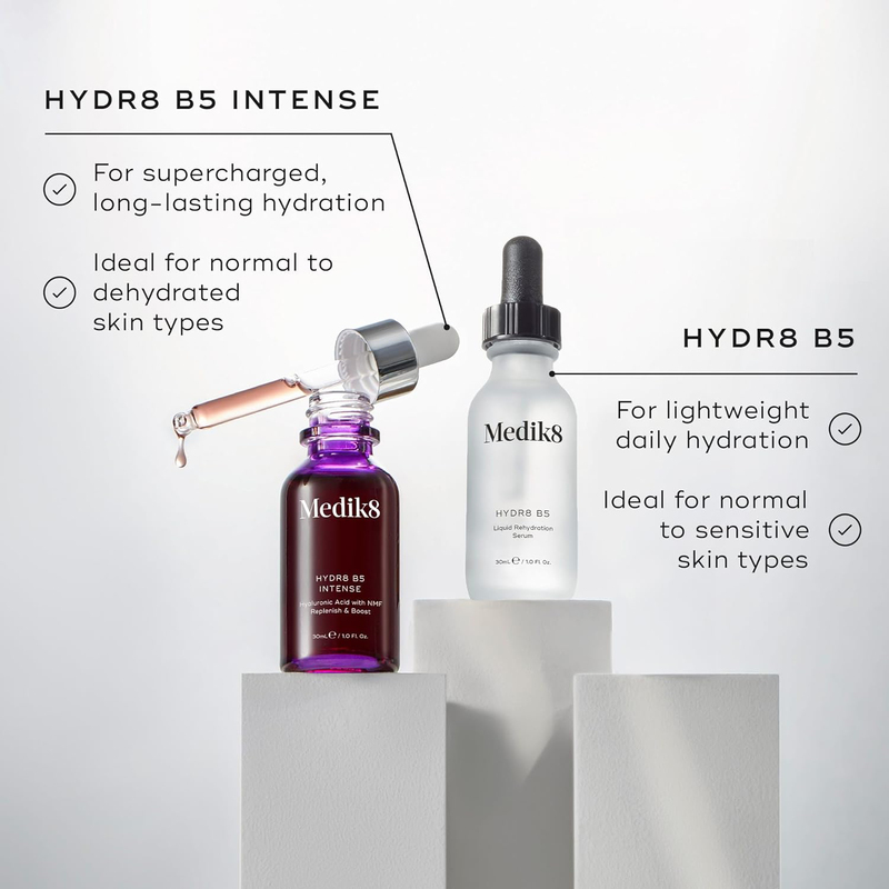 Medik8 Hydr8 B5 Intense Hyaluronic Acid Liquid Hydration Moisturising Serum, 30ml