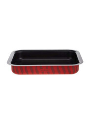 Tefal Tempo Flame Rectangular Oven Dish, 29 x 22cm, Red/Black