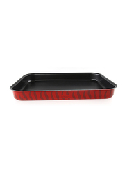 Tefal 31cm Specialist Rectangular Oven Tray, 31x24cm, Red