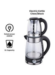 Dessini 2L Electric Tea Maker with Kettle, 2200W, 7007, Clear