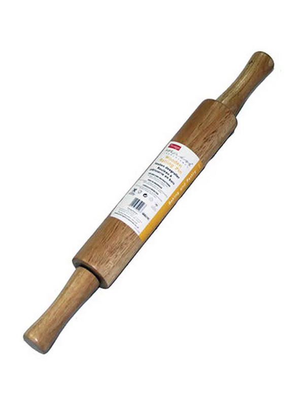 Prestige 50mm Wooden Rolling Pin, Brown