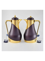 Home Maker 1 Ltr 2-Piece Vacuum Flask Set, RL-MPPG, Purple/Gold