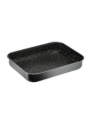 Tefal Black Stone Rectangular Oven Dish, 32.5 x 25 x 5.1cm, Anthracite Grey