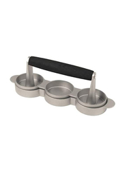 Aluminium Cast Mini Burger Press, Silver/Black