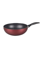 Wilson 28cm Non-Stick Aluminium Wok, Red/Black