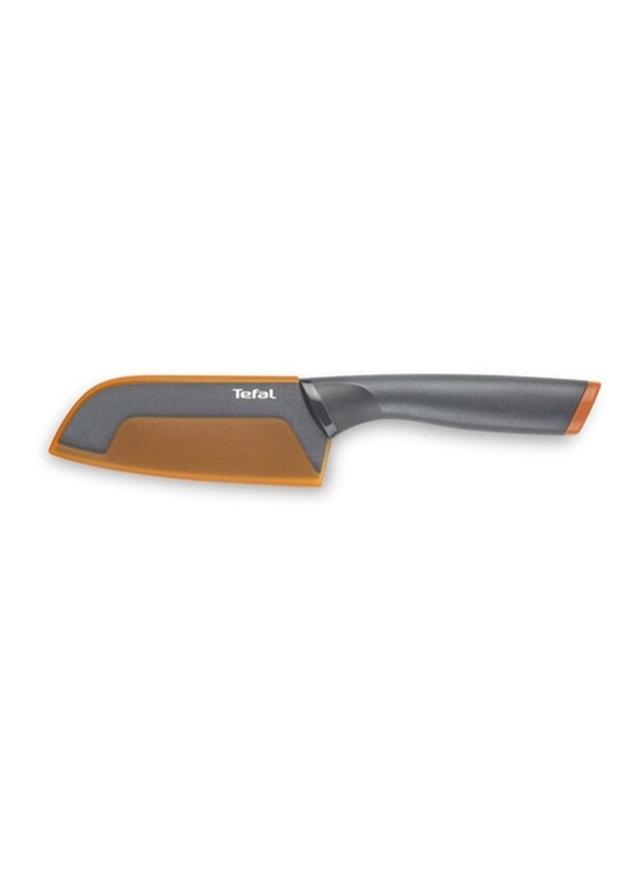 Tefal 12cm Fresh Kitchen Santoku Knife, Grey/Orange